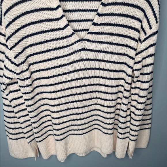 J. Crew Relaxed Collared Sweater in Stripe - Picture 6 of 12